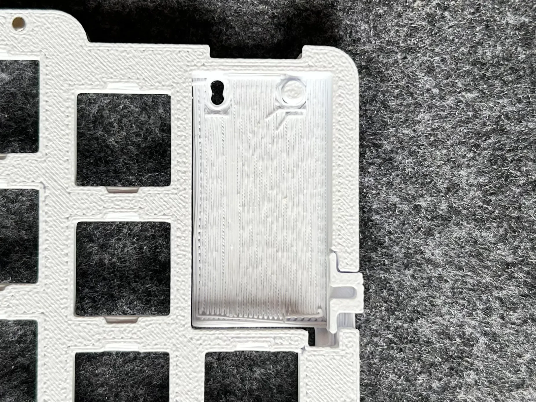 insert reset switch and power switch cover